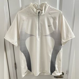 Nike Fit Dri Nike+ Mens White Short Sleeve Workout Shirt - Size L